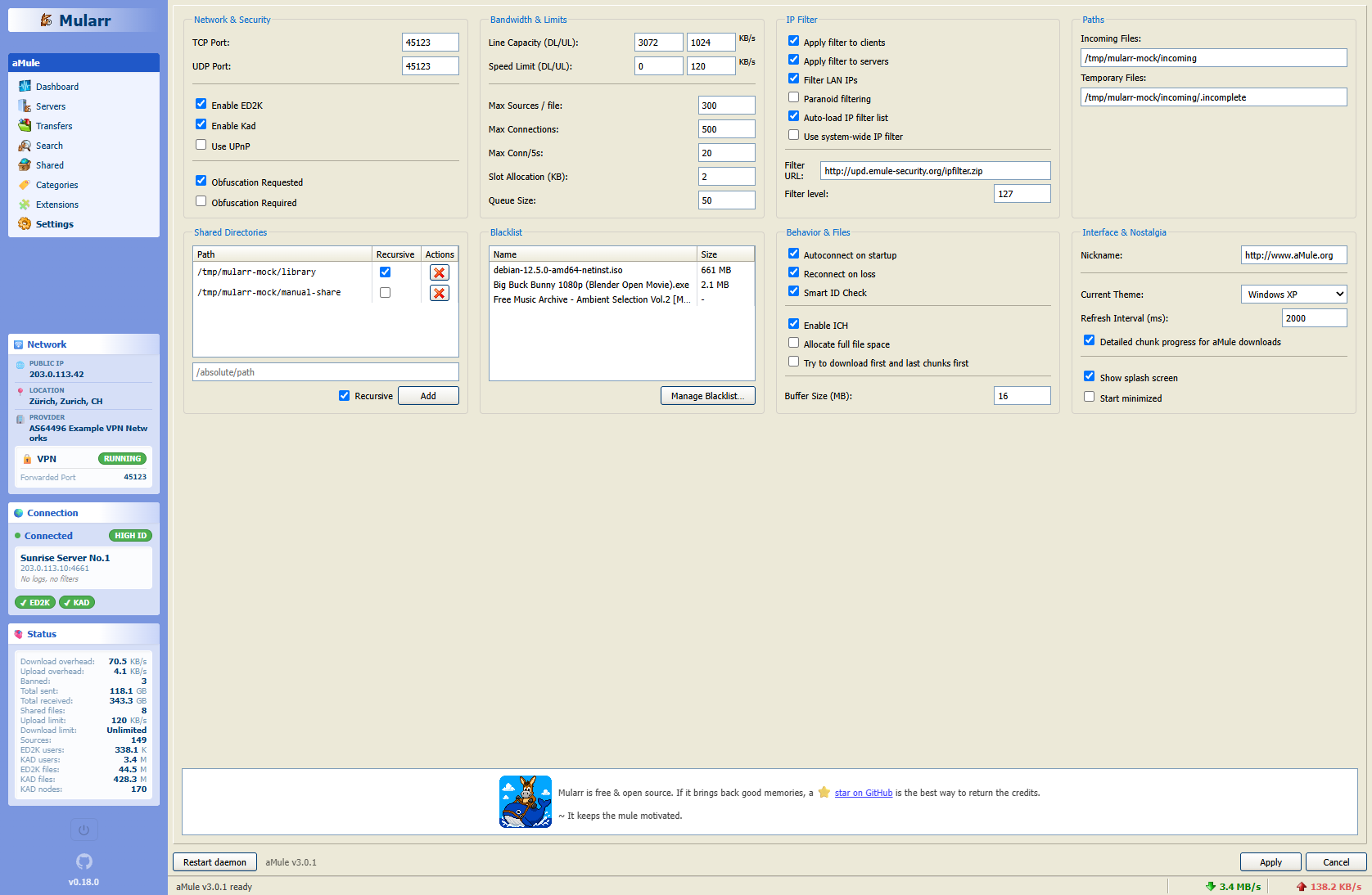 Settings (Windows XP theme)