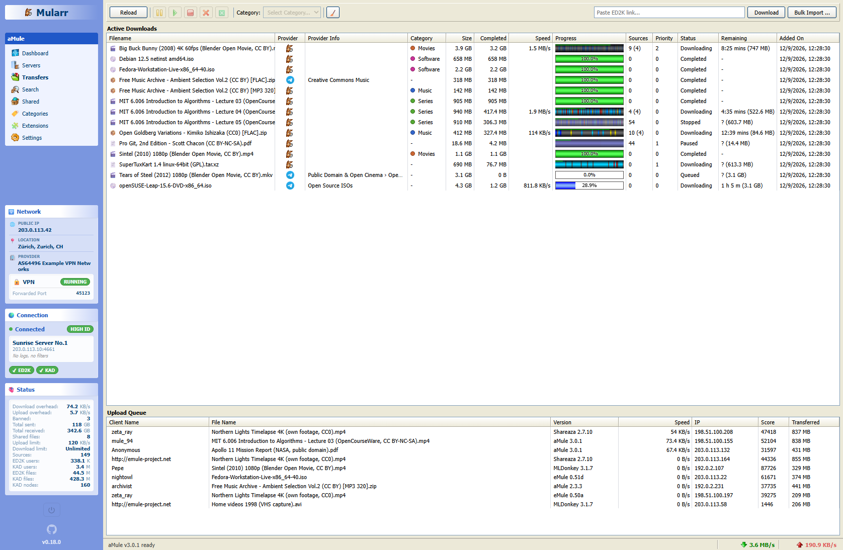 Transfers (Windows XP theme)